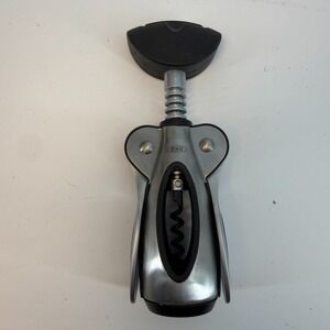 OXO Softworks Corkscrew Wine Opener Winged Silver Seal Opener on‎ Top Heavyduty